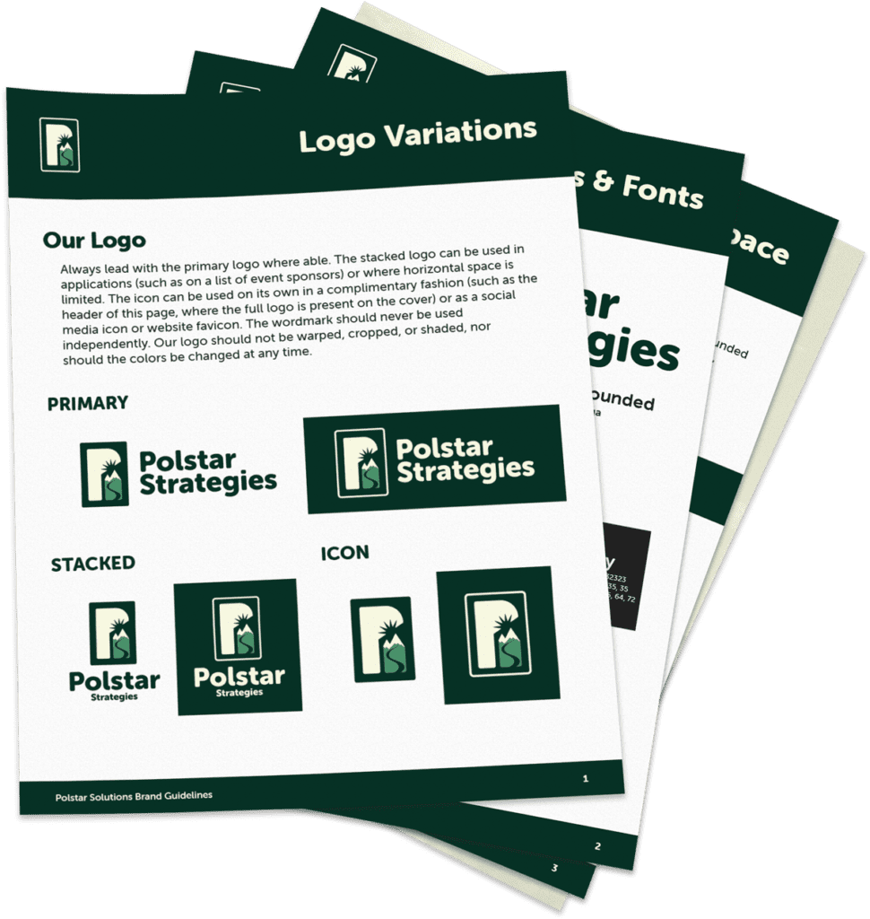 Brand guide for a Colorado business, designed by Anthem Communications